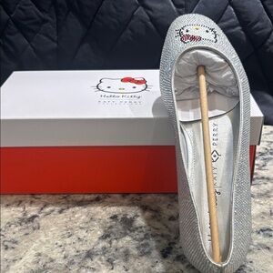 Katy Perry Collections Silver Hello Kitty Flats